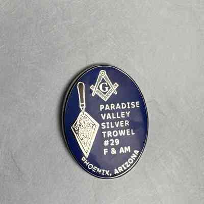 Pin: "Paradise Valley Silver Trowel #29, Phoenix, Arizona" Belonged to PGM Charles W. McQuery (c. early 21st century)