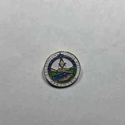 Pin: "Goldstream Lodge #161, A.P. &A.M-B.C.R" Collected by PGM Sam Roberts (c. 2015)