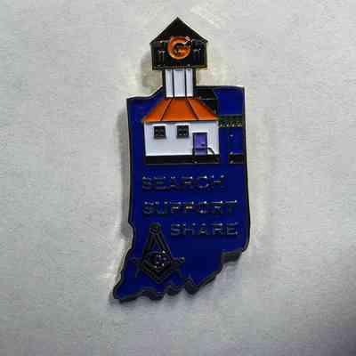 Pin: Indiana. "Search, Support, Share" Collected by PGM Sam Roberts (c.2015)