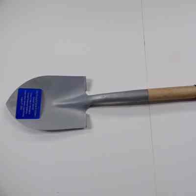 Shovel: Used by Grand Master Charles W. McQuery during the Ground Breaking Ceremony of Olympia Masonic Cemetery Chapel Building, August 17, 2006."