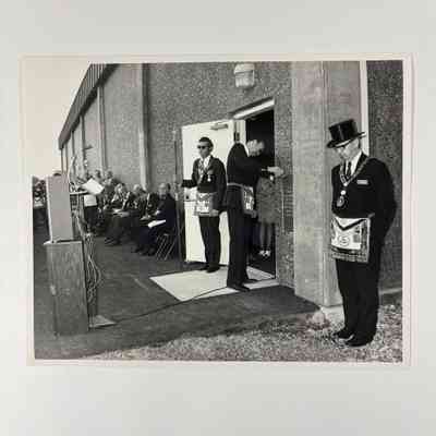 18 Photographs: of the laying of the cornerstone of the Tacoma Scottish Rite building (1976)