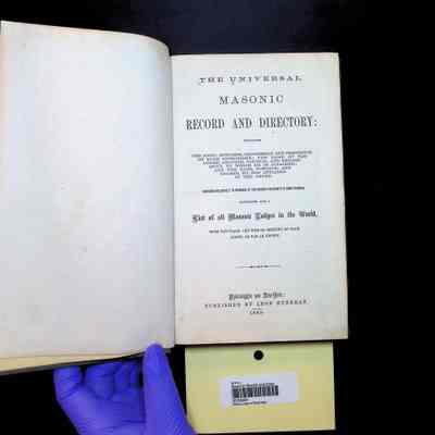 Book: The Universal Masonic Record and Directory by Leon Hyneman