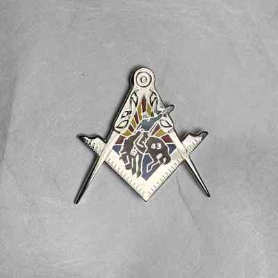 Pin: "Scotsdale Lodge 43 F&AM of Arizona. Belonged to Past Grand Master Charles W. McQuery, (2006-2007)