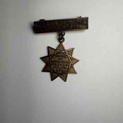Pin: Bronze. 133rd Year The Supreme Council 33rd A.S.R. Southern Jurisdiction. (1933)