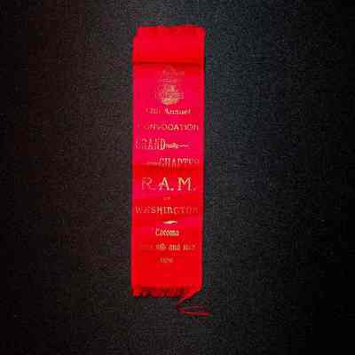 Ribbon: 14th annual convocation Grand Chapter RAM of Washington, Tacoma (1899)