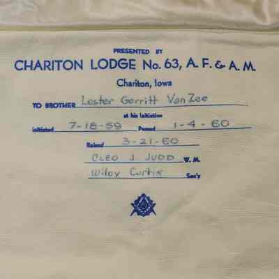 Lester G. Van Zee Apron