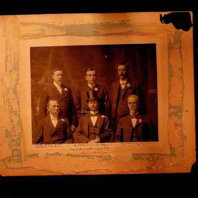 Photograph: on matboard. Of Grand Lodge Leaders (June 1901)