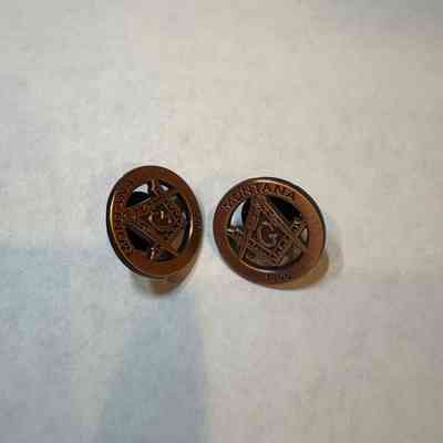 2 Pins: "Montana: 1866". Collected by PGM Sam Roberts (c.2015)