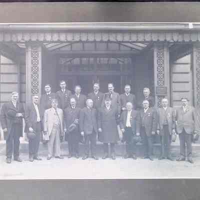 Photograph: On Matboard. GM Asa M. Hankerson (1912-13) and his deputies. (1913)
