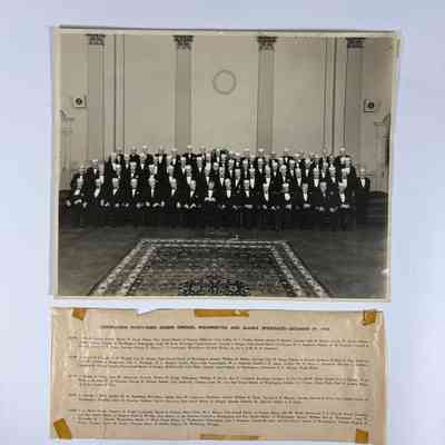 Photograph: Coronation Thirty-Third Degree Oregon, Washington and Alaska Designates (1949)