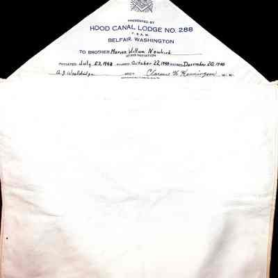 Marion William Newkirk Apron