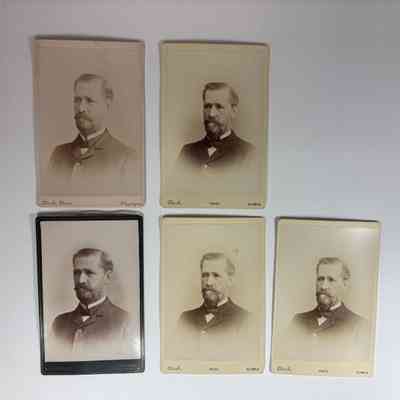 Five Photographs: Of Past Grand Master and Past Grand Secretary Thomas M. Reed. c. mid to late 19th