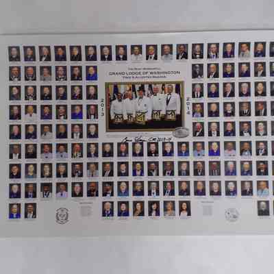 Poster: Most Worshipful Grand Lodge of Free & Accepted Masons of Washington (2013-2014)