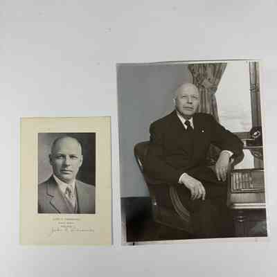 2 Photographs and Prints: PGM John I. Preissner (1933-1934). Preissner was also Grand Secretary (1944-1960).