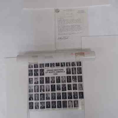 Documents and Mailing Tube: Belonging to PGM Bill Miller (1990)