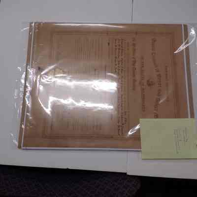 Reproduction that came with artifact. Placed in the Education Collection