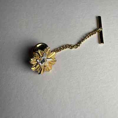 Tie Tac: Square and compass and shriner symbols. Belonged to PGM James O. Wood (c. 1999)