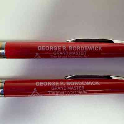 Two Pens: PGM George R. Bordewick (1982)