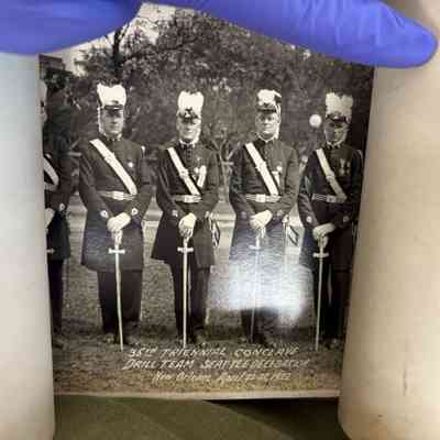 Panorama: 35th Triennial Conclave. Drill Team, Seattle Delegation. New Orleans (1922)