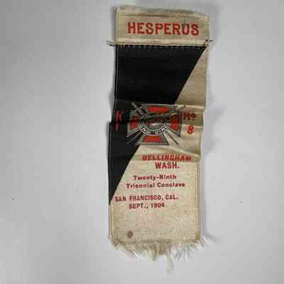 Ribbon: Bellingham, Washington. Twenty-Ninth Triennial Conclave. San Francisco, Cal. (1904)