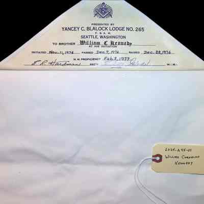 William Cornelius Kennedy Apron