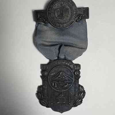 Ribbon: Blue and Silver. 59th Annual Communication of the Grand Lodge of Washington (1916)