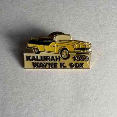 Pin: Yellow Car. "Kalurah 1999/ Wayne K. Cox" Donated by PGM James O. Wood (1999)