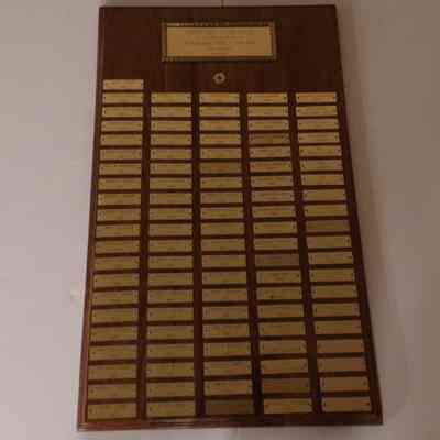 Plaque: Past Masters. Hermes Lodge No. 185, . (c. 2008)