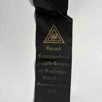 Ribbon: Grand Commandery Knights Templar of Washington (1914)