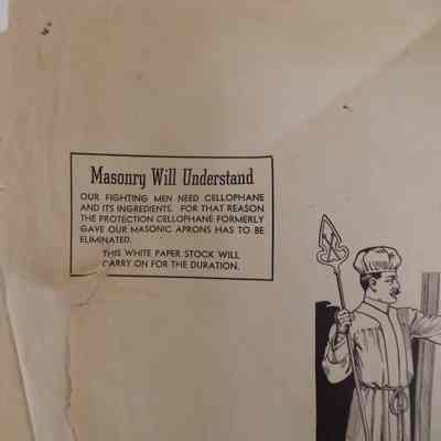 Apron Wrapping: "Masonry Will Understand" (1946)