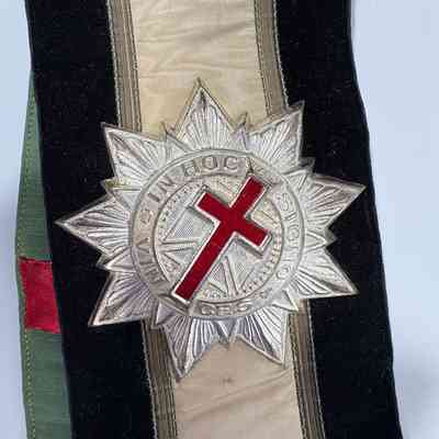 Belt and Buckle: Knight's Templar. c. 20th century