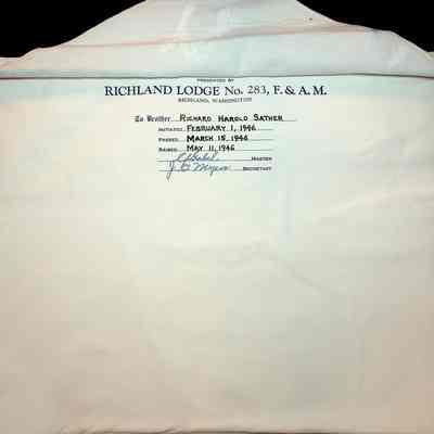 Richard Harold Sather Apron