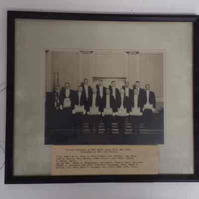 Photograph: Framed. Framed. Charter officers of West Haven Lodge #274, May 1926.