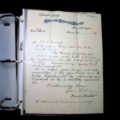 Records: Early Lodge Records of Washington Lodge No. 4 (1870s-1900s)