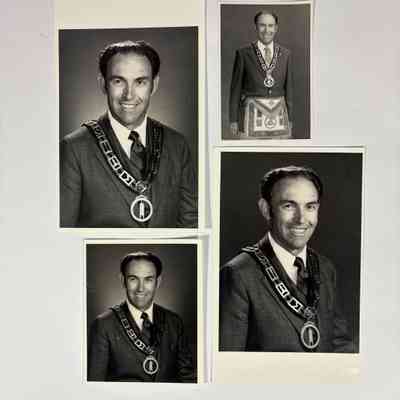4 Photographs: Headshots of PGM Warren Gilbert, Jr. (1985-1986)