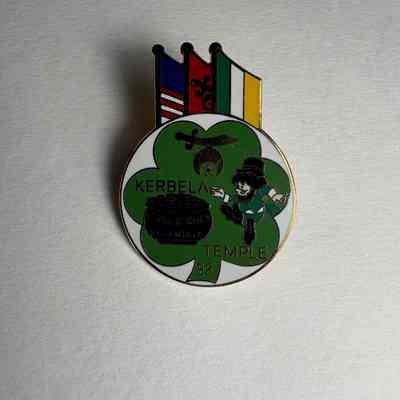 Pin: "Kerbela Temple 98/C.L. McKinney Potentate." Donated by PGM James O. Wood (1998)