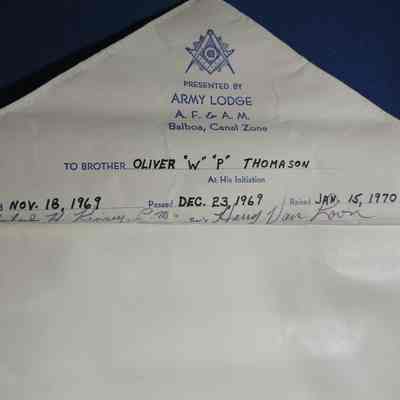 Oliver W P Thomason Apron