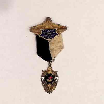 Medal: Knights Templar. "We Want the Triennial Conclave 1925"