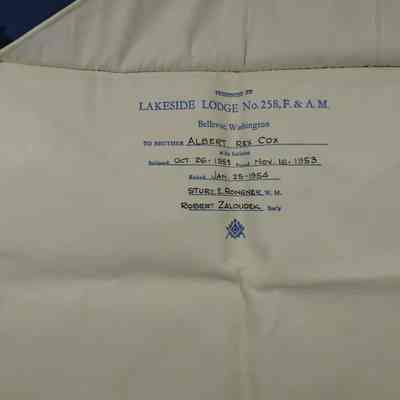 Albert R. Cox Apron