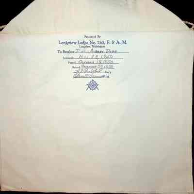 Donald Albert Dapp Apron