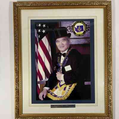 Photograph: Framed Photograph of PGM Satoru "Sat" Tashiro (2004-2005)