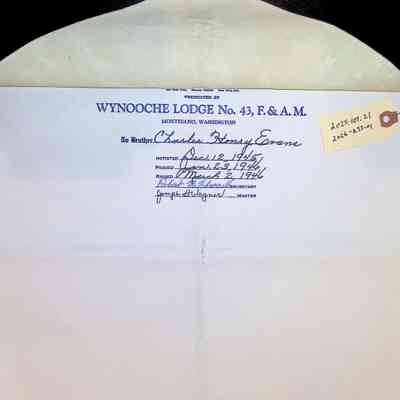 Charles Henry Evans MM Apron