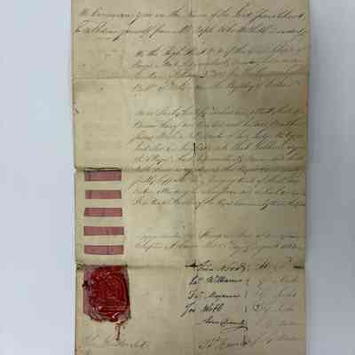 Certificate: Royal Arch Masons certificate issued to James Welsh from Ireland (1814)