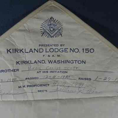 Virgil C. Scott Apron