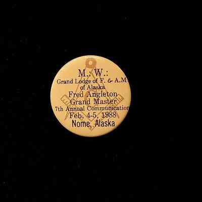 Button: 7th Annual Communication of GL of Alaska (1988)