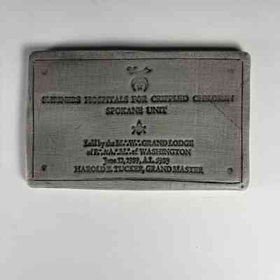 Plaque: Shriners Hospital, Spokane Unit (1989)