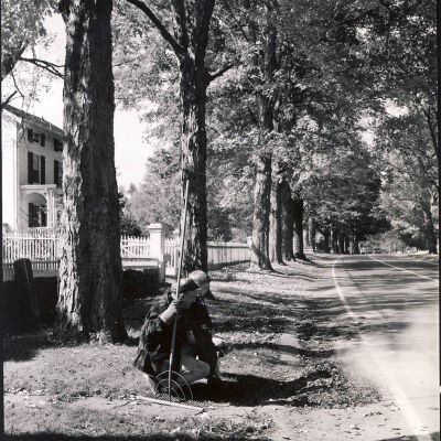 Unknown man with child
