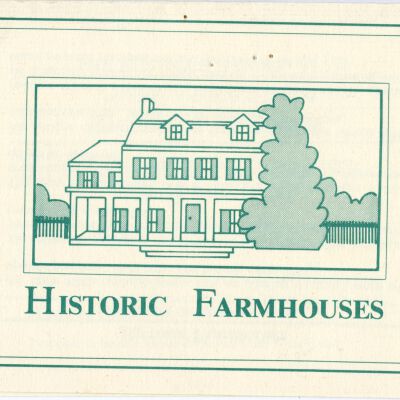 Rusticus Garden Club Historic Farmhouses Invitation, Tuesday, June 16th, 1992