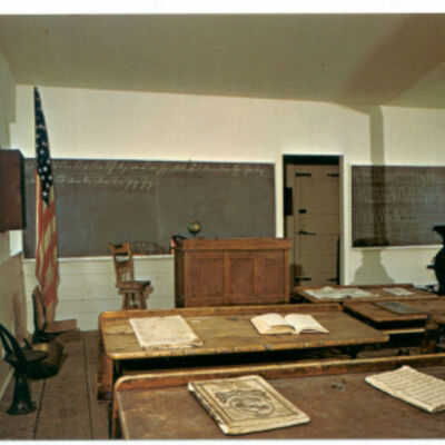 Bedford School House, 1829, interior