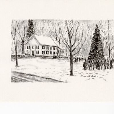 Historical Hall print by Melissa Witty Verdier